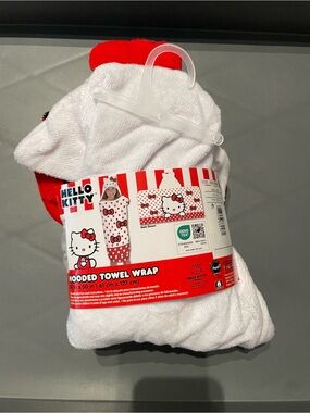 Hello Kitty Girls Hooded Towel 24”x 50” NWT